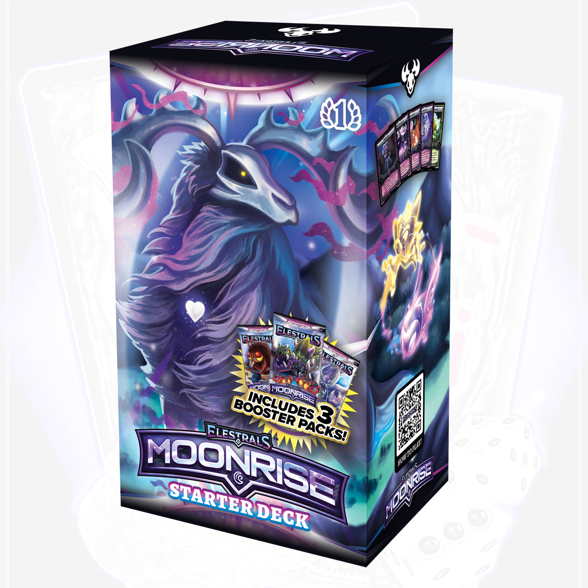 Elestrals Moonrise Starterdeck Posthumoose mit 3 Booster Packs (EN)
