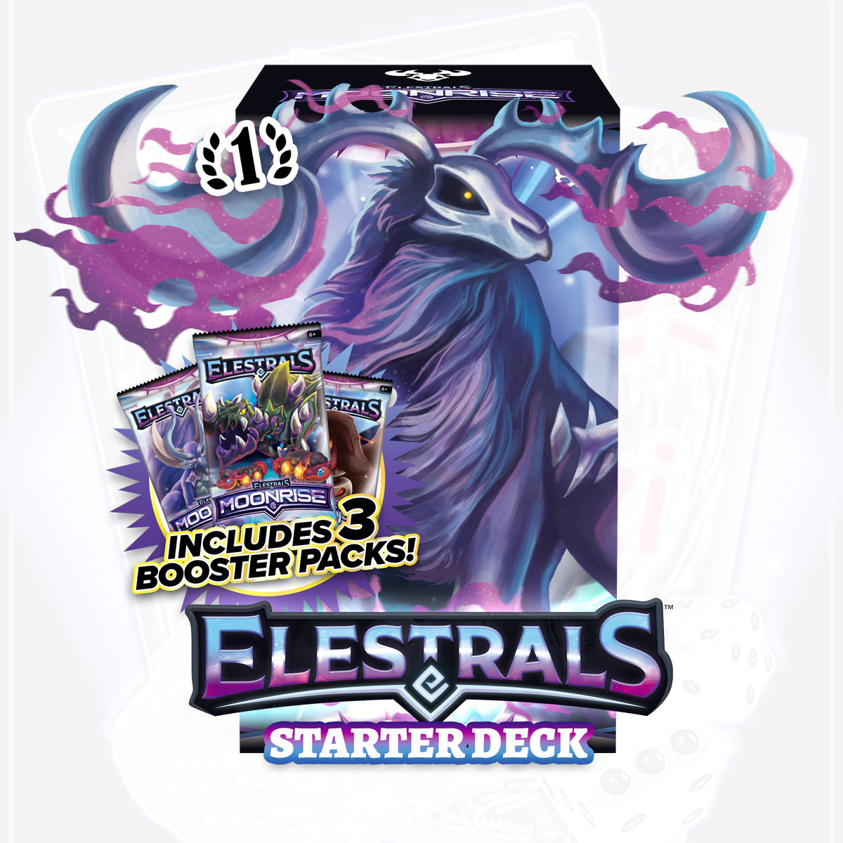 Elestrals Moonrise Starterdeck Posthumoose mit 3 Booster Packs (EN)