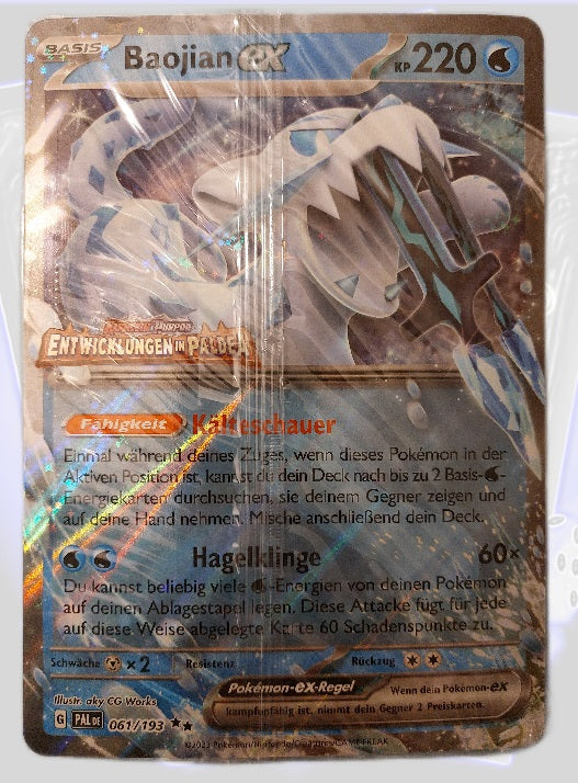 Pokémon XXL Karte Baojian ex PAL061 Deutsch