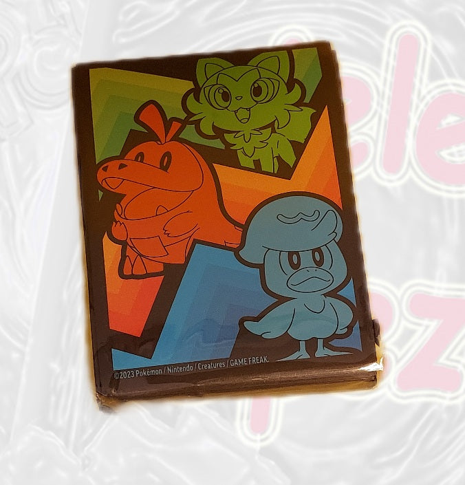 Pokemon Kartenhüllen Sleeve 65 Stk Felori, Krokel, Kwaks Entwicklungen in Paldea