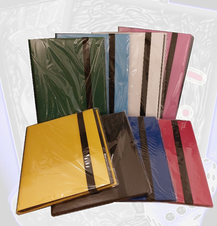 Binder 9er Pocket 20 Seiten Sammelordner 360 Karten mit Gummizug versch. Farben