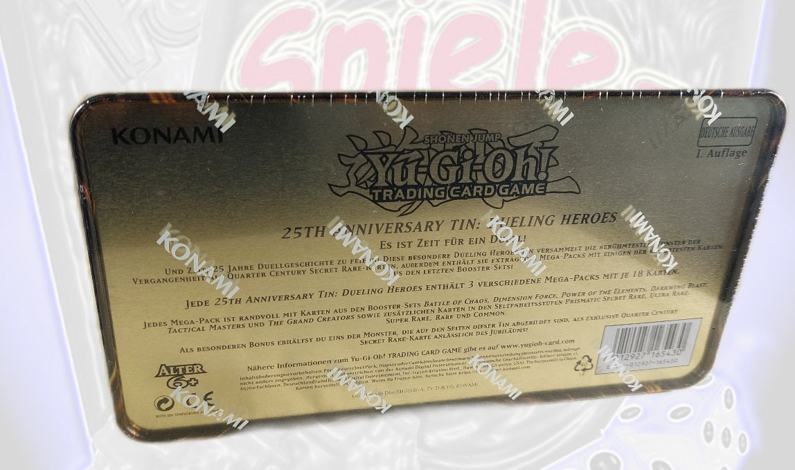 YuGiOh Dueling Heroes 25th Anniversary Tin (DE)