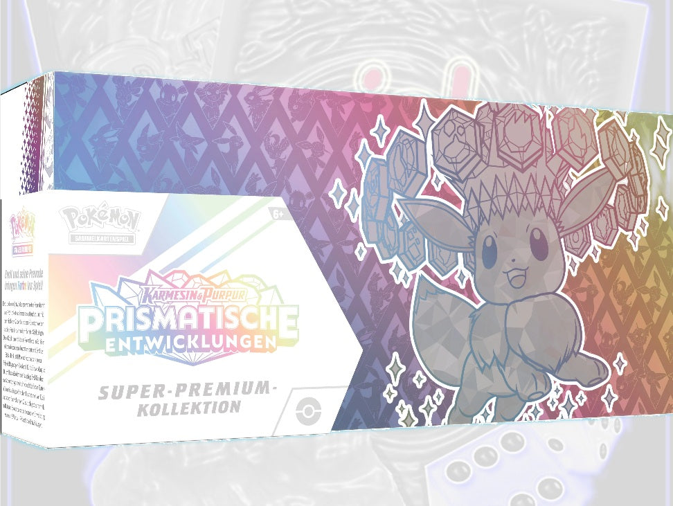 Pokémon prismatische Entwicklungen Evoli Super Premium Kollektion SPK (DE) PRE