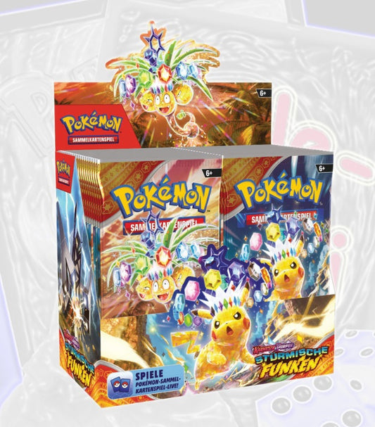 Pokémon stürmische Funken 36 Booster Display (DE) KP08