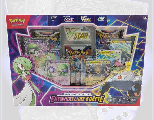 Entwickelnde Kräfte Premium Kollektion Pokemon Blister Booster Guardevoir Magnezone VSTAR