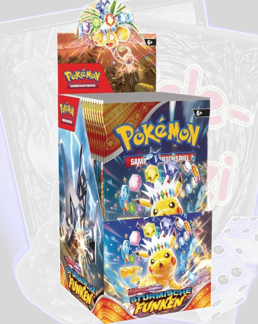 Pokémon stürmische Funken 18 Booster Display SSP (DE)