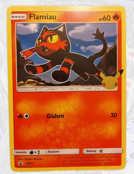 Pokemon XXL Karte Flamiau SM02 Deutsch