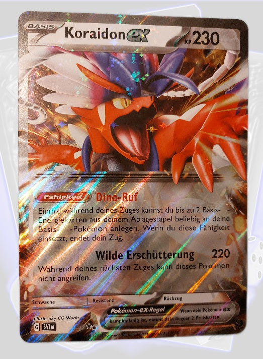 Pokémon XXL Karte Koraidon ex SVP029 Deutsch
