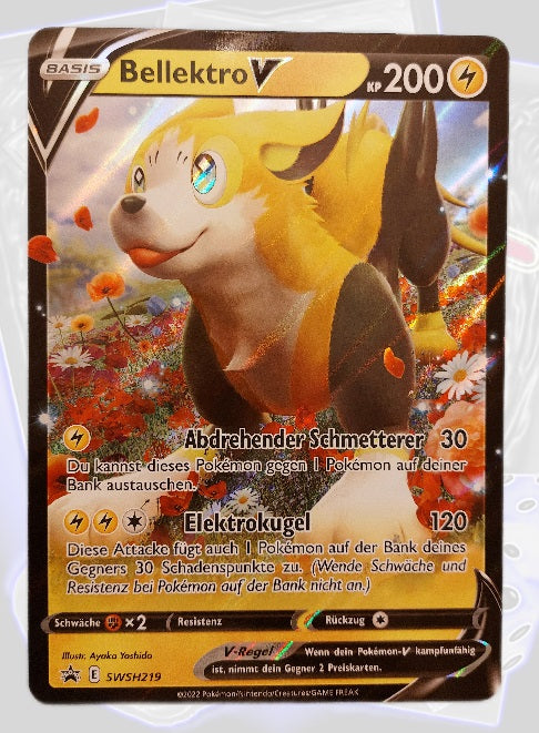 Pokemon XXL Karte Bellektro V SWSH219 Deutsch