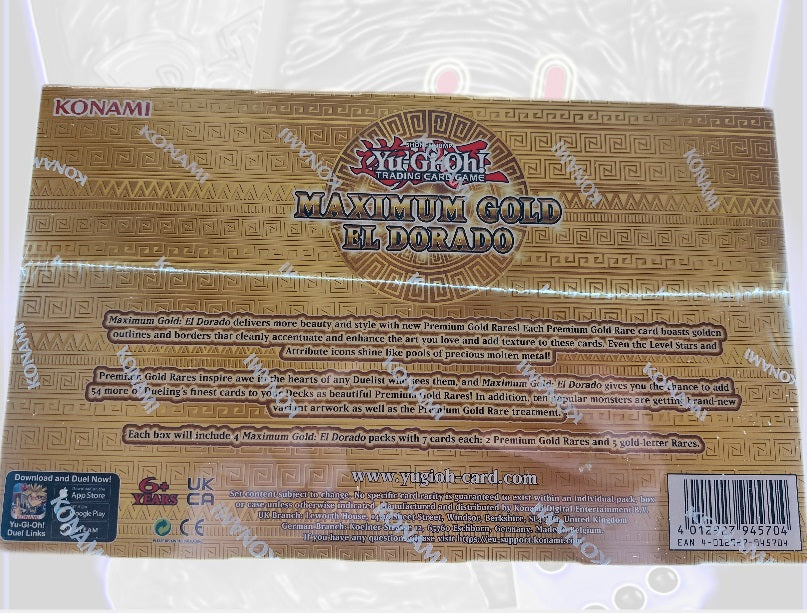 YuGiOh Maximum Gold El Dorado Booster Box/Blister (EN)
