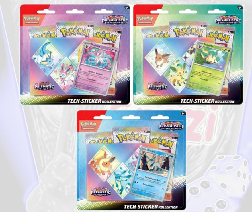 Pokémon Prismatische Entwicklungen Tech Sticker Kollektion (DE) KP08.5 PRE